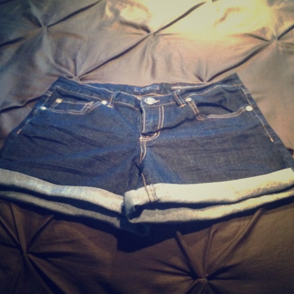 Jessica Simpson dark jean shorts