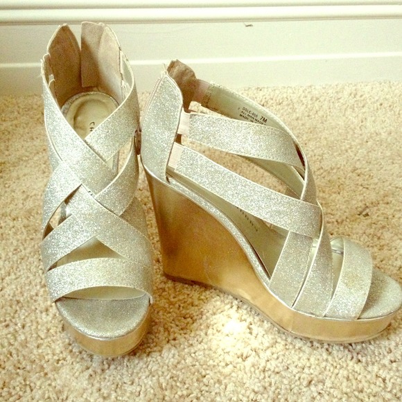 Sparkly Rose Gold Wedge