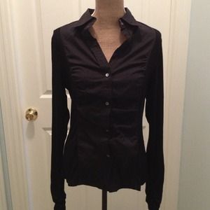 BCBG black button down