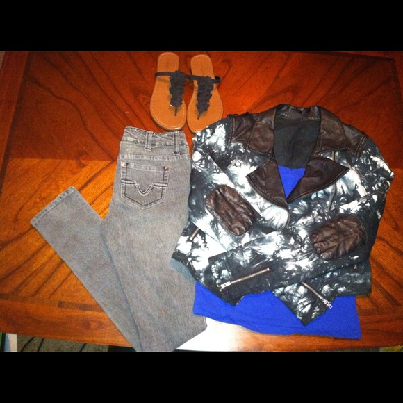 Material Girl cute black and white jacket