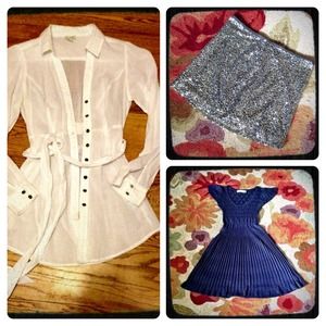 Bundle Express skirt, Anthro shirt & dress