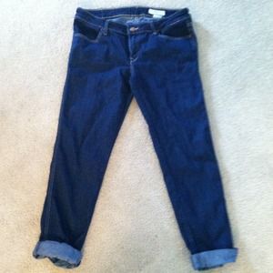 H & M SQIN low slim 30X32 dark wash jeans