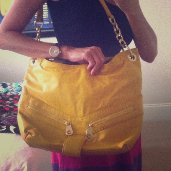 ***RESERVED***Yellow Michael Kors Shoulder Bag