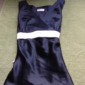 ❗REDUCED❗Black V Neck And Pearly Silky Dress Shirt