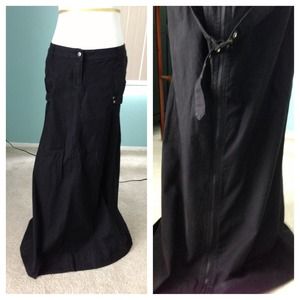📌ON HOLD Black Gothic Full Length Skirt