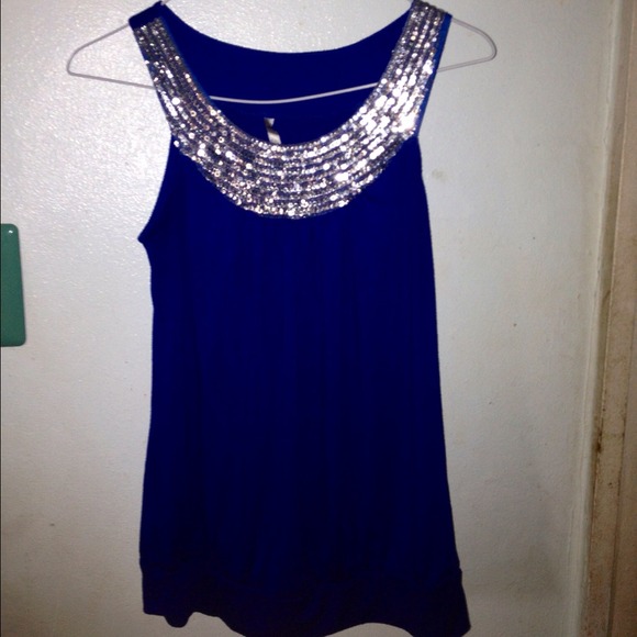 Royal blue shirt