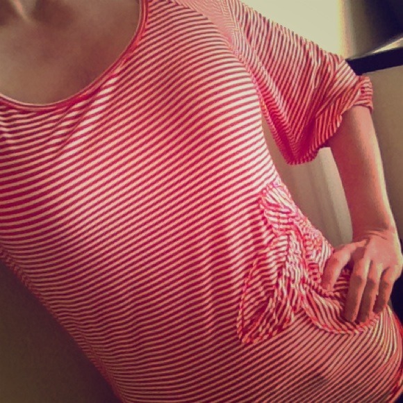 Max studio striped top
