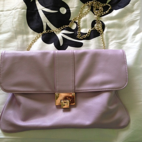 Gorgeous light purple messenger bag!