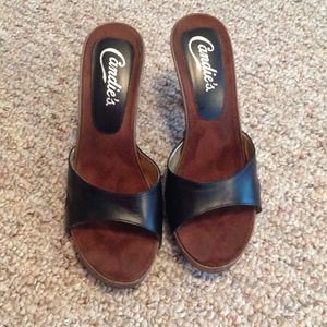 Candies black summer sandals