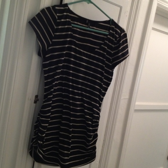 Striped shirt.