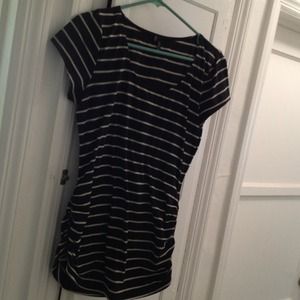 Striped shirt.