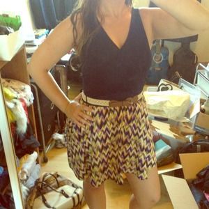 Chevron sundress and red/black tribal mini