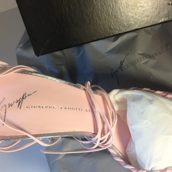 •SOLD• Giuseppe Zanotti Pink strap up ankle heels. - Picture 3 of 4