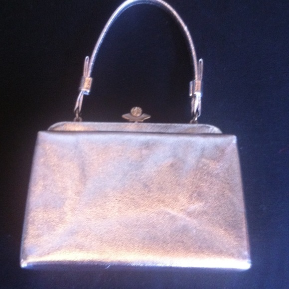Silver vintage clutch purse