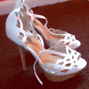 SOLD ON EBAY!! White Charlotte Russe heels