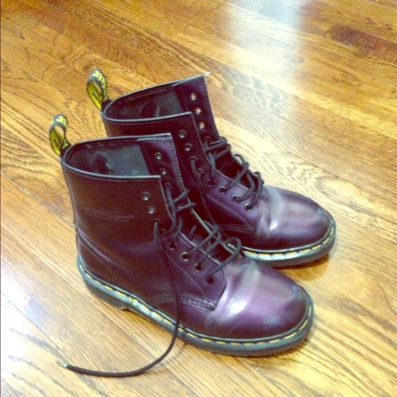Metallic Purple Doc Martins