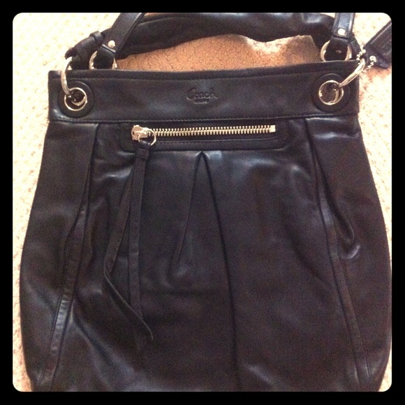 Authentic Coach black leather purse