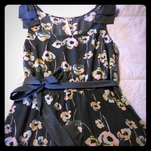SOLD Lauren Conrad Dress Gray With Bow Detail