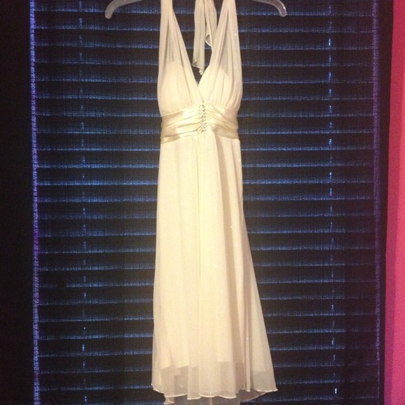 Off white glitter dress. - Picture 2 of 5