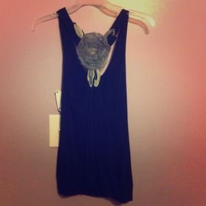 Flower detailed racer back tank