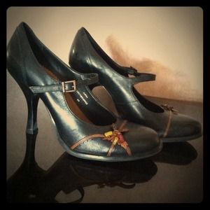 ❗REDUCED❗Two Lips maryjane black heels 3 1/2"