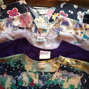 SOLD--Scrub Tops- Large-