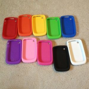 RESERVED BlackBerry curve silicone colorful cases