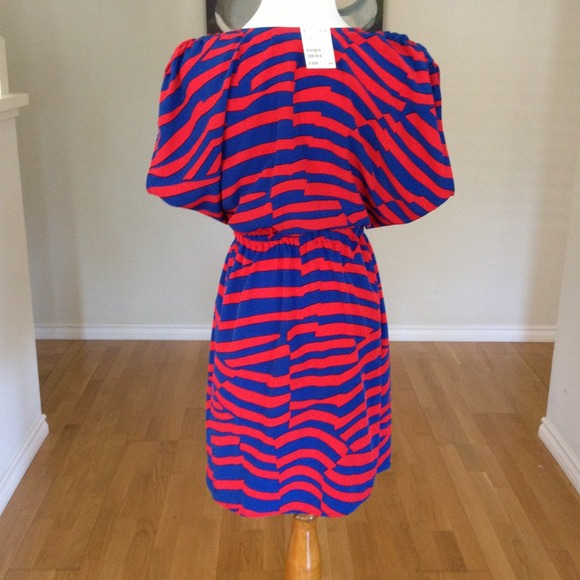 🚫SOLD Blue and red striped dress - Picture 4 of 4