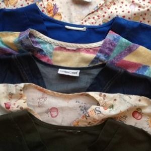 SOLD--Scrub Tops--Extra Large Royal blue is sold