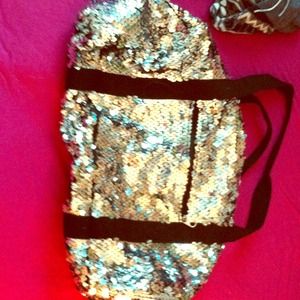 Sequin duffle bag