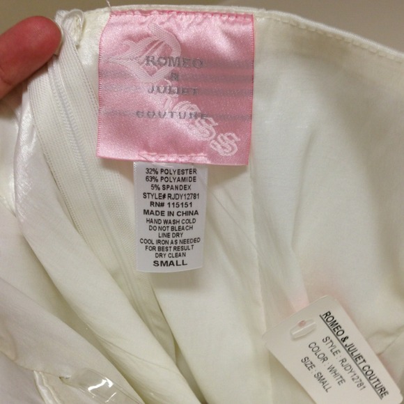 Romeo and Juliet Couture taffeta peplum mini dress Sz Small (runs small) NWT - Picture 4 of 7