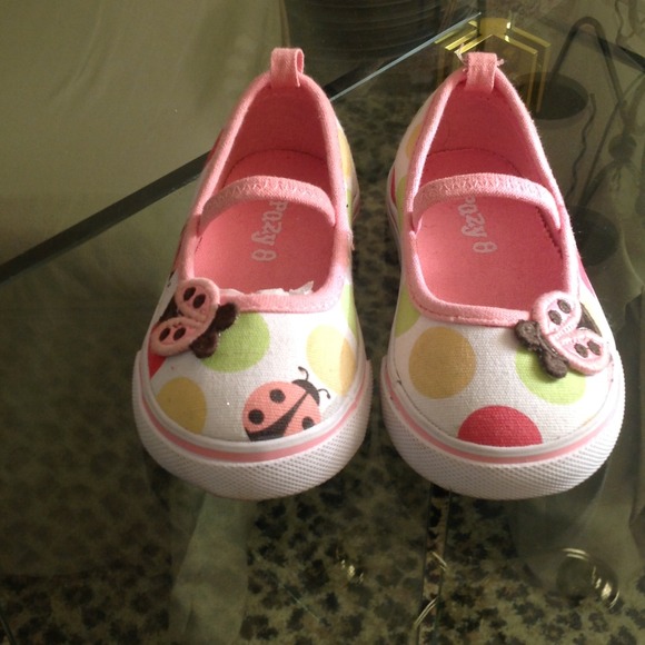 #SOLD-SNEAKER SHOES COLORFUL CIRCLES & LADYBUG