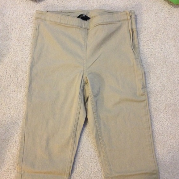 H&M Pants & Jumpsuits Highwaisted Hm Khaki Pants Poshmark