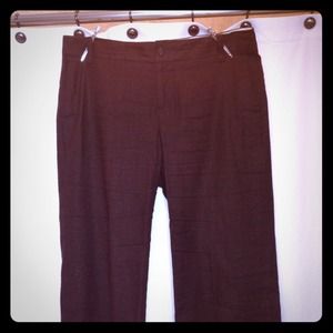 Martin Fit Brown Linen Trouser