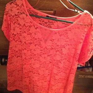 Pink lace tunic