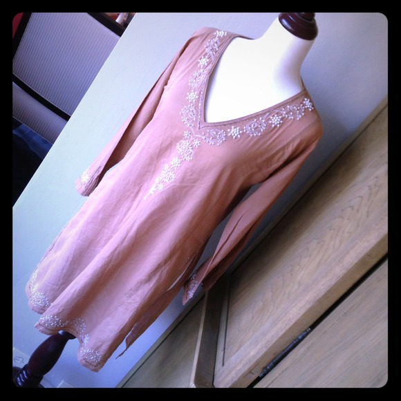 SOLD----Gorgeous hand beaded caftan