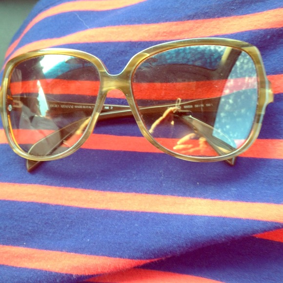 Giorgio Armani Honey colored sunglasses
