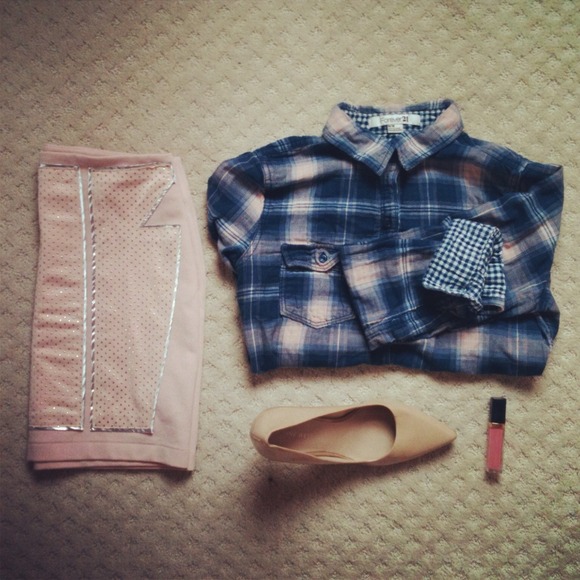 Forever 21 button down plaid shirt