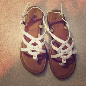White sandals