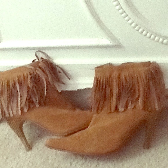 Fringed booties