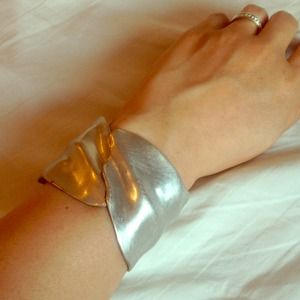 Silver cuff bracelet