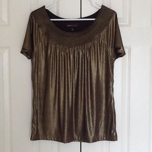 Gold Dana Buchman Top
