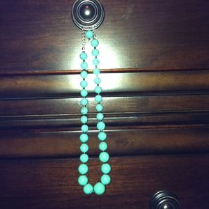 Very cute adjustable turquoise necklace!
