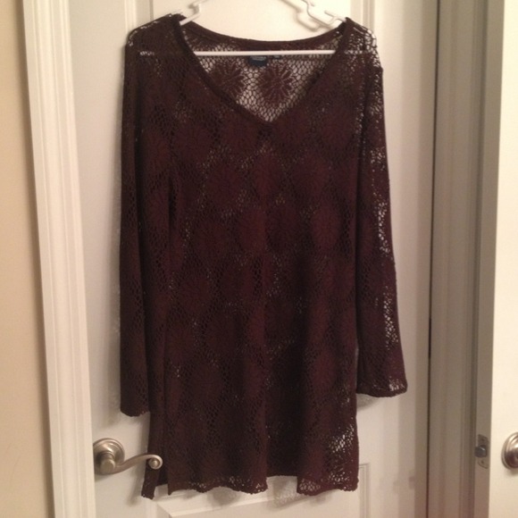 ❌SOLD-BUNDLED❌ Chocolate Brown Lace Dress - Picture 2 of 3