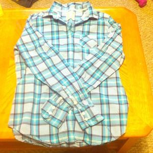 Blue and White Cowgirl Shirt