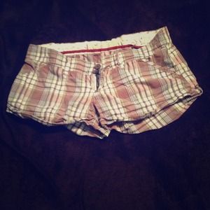 Plaid hollister shorts