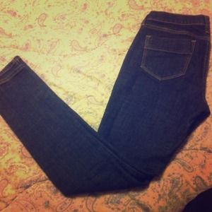 Dark wash skinnies