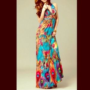 RESeERVED New halter style maxi dress - summer