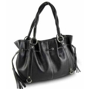 RESERVED Black Drawstring Type Hobo