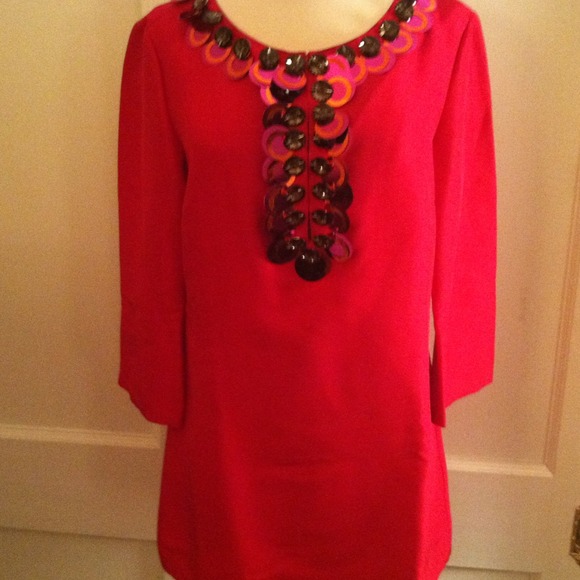 New WT Tory Burch Effie tunic in orchid size 8